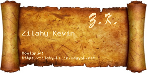 Zilahy Kevin névjegykártya